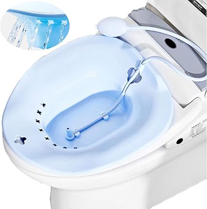 Ranranhome Bano De Asiento Con Dispositivo De Limpieza De Enjuague Bano De Remojo Perineal Evite Ponerse En Cuclillas Para Aliviar Las Hemorroides Mujeres Embarazadas Ancianos Hombres Mujeres Amazon Es Hogar