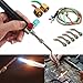 CISNO Jewelry Micro Mini Gas Little Torch Welding Soldering Gun kit with 5 tips for Oxygen Cylinders