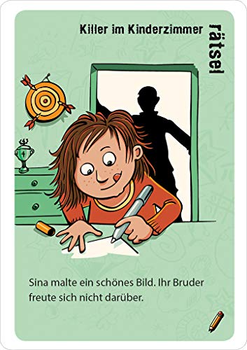 moses. Black/ Junior school stories| 50 knifflige Rätsel für Schüler , Kartenspiel für Kinder ab 8 Jahren – Bild 3