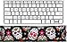 Luxlady Keyboard Wrist Rest Pad Office Decor Wrist Supporter Pillow IMAGE ID: 36626870 Day of the Dead Sugar Skull Seamless Vector Background