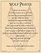 Wolf Prayer Poster 8 1/2 x 11
