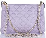 Primo Sacchi Italian Quilted Light Grey Leather