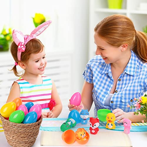 20PACK Easter Eggs PreFilled with Animal Finger Puppets for Easter