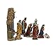 Kurt Adler 6-Inch Resin Set of 7 Pieces Nativity Set, Beige