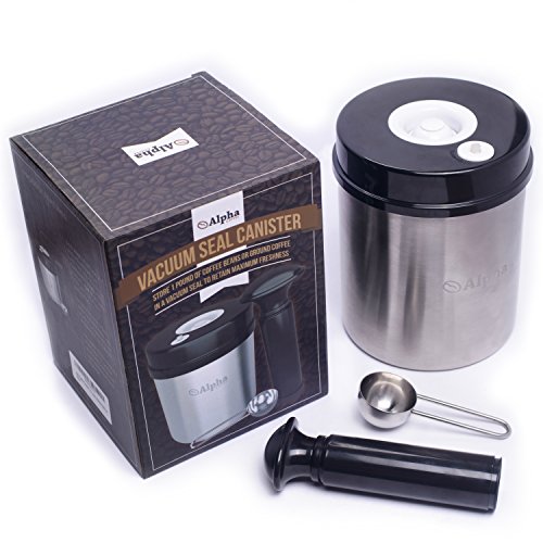 ★FREE SHIPPING★Coffee Storage Container. Best Vacuum Seal Canister For
