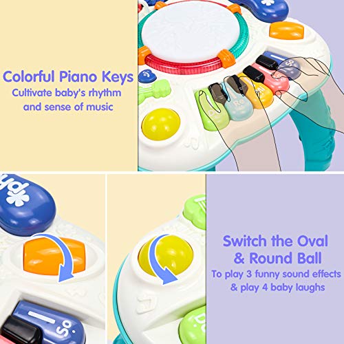 Toys Children 1 Year - Table Activities Baby Toy Montessori Babies Girl 1 2 Years Christmas Gift Musical Instruments Children's Sounds and Lights Educational Gifts for Children 1 2 Years 9 12 Months