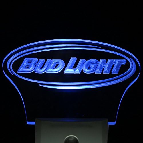 ws0001 Bud Light Bar Beer Decor Day/ Night Sensor LED Night Light Sign