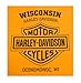 Harley-Davidson Men's Distressed Genuine Chest Pocket Graphic T-Shirt, Gold