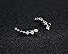 7 Crystals Ear Cuffs Hoop Climber S925 Sterling Silver Earrings Hypoallergenic Earring
