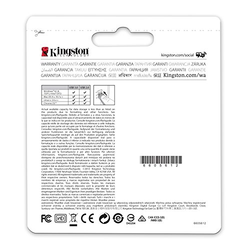 Kingston-Technology-DTSE9G232GB-Data-Traveler-SE9-G2-32-GB-USB-30-WindowsMac-Metal-Casing-Silver