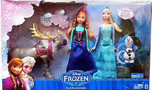 Frozen Exclusive Doll Set Friends Collection Anna, Elsa, Olaf & Sven]