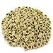500 PCS 5mm Blonde Color Silicone Lined Micro Rings Links Beads Linkies For I bonded Tipped Hair Extensions