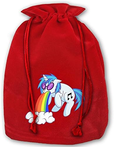 Unicorn Red Christmas Drawstring Bags / Santa's Trouser Bag/ Christmas Gift