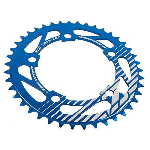Insight 5-Bolt BMX Chainring 110mm BCD 44T Blue