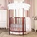Dream On Me Sophia Posh Circular Crib, Cherry