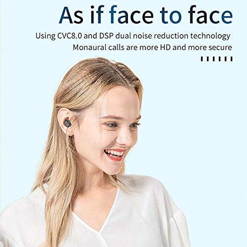 EKUPUZ Wireless Earbuds G5S TWS Bluetooth 5.0 in-Ear Stereo IPX7 Waterproof Wireless Headphones 12Hours Playing Time Bluetooth Earbuds Built-in Mic Twin Mode