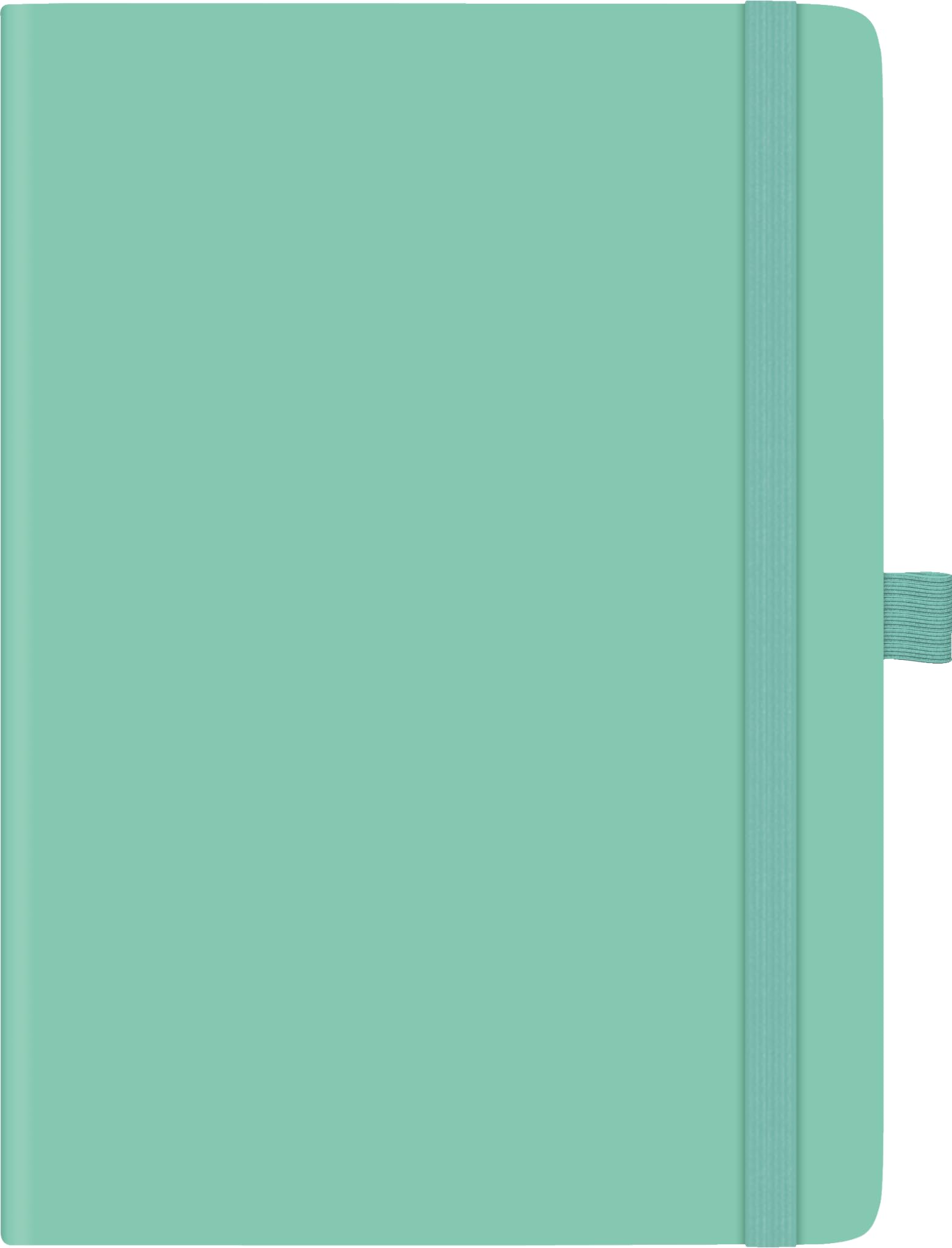 BRUNNEN Kompagnon Book Calendar Model 791 66 (2025), 2 Pages = 1 Week, A5, 144 Pages, PU Cover, Flexible, Light Green