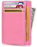 Kalmore Credit Card Holder Genuine Leather Slim & Thin Pocket Wallet Minimalist Wallet Money Clip RFID Blocking