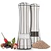 Salt and Pepper Grinder Set – Stainless Steel w/Ceramic Blade and Easy Twist Technology (2 units)
