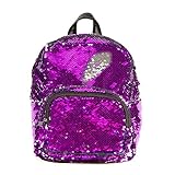 Style.Lab by Fashion Angels Magic Sequin Mini Backpack - Purple/ Silver