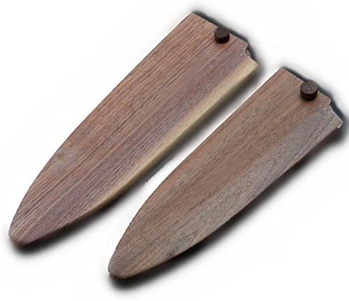 Natural Wood Saya Cover Blade Protector for Deba Chef Knife Sheath Guard 180mm 210mm (180mm/7.1IN)