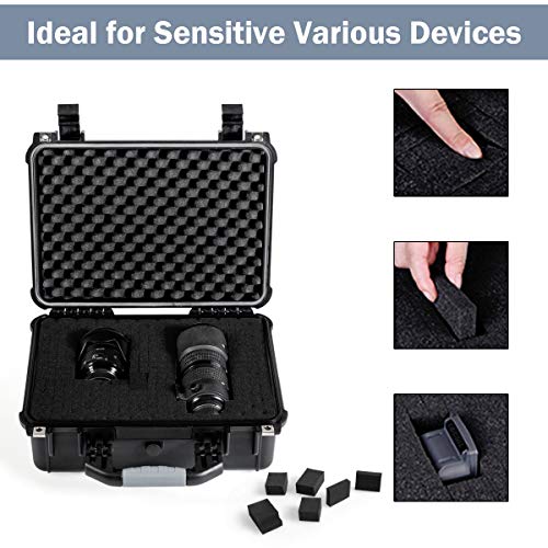 Goplus Weatherproof/Shockproof Hard Camera Case, Dustproof Camera Lens