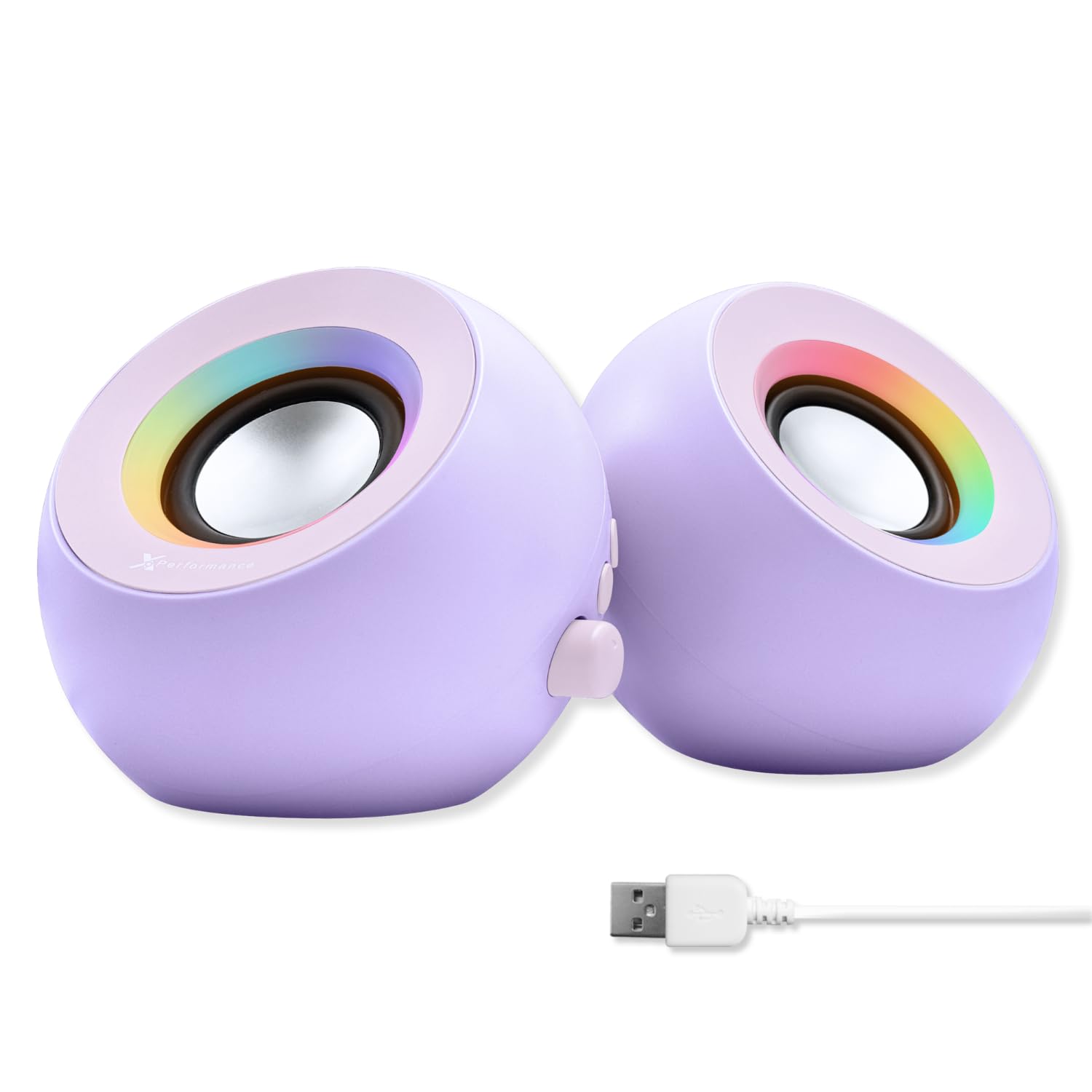 X9 Performance Purple Computer Speakers for Desktop