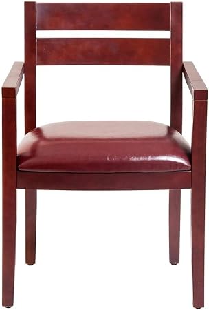 Wooden Office Chair Waiting Room Desk Furniture Chair Color Rredish Amazon Co Uk Kitchen Home
