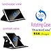 Thankscase Samsung Galaxy Tab Pro 8.4 Rotating Case 360 Degree Rotatory Cover Lightweight Case Cover for Galaxy Tab Pro 8.4 with Stand Built-in Hand Strap(Black)