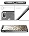 iPhone X Case, BENTOBEN Clear Black Glitter Bling Soft TPU Cover Shockproof 2 in1 Hybrid PC Slim [Support Wireless Charging] Protective Phone Case for iPhone X / 10 2017 (5.8 inch), Black
