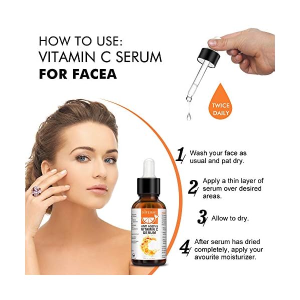 Vitamin C Serum for Face with Hyaluronic Acid & Retinol Natural Anti-Aging & Anti Wrinkle Facial Serum Hydrate and…