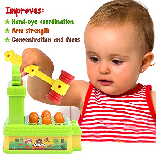 Lemostaar Baby Pounding Toy with Musical Sound Effect - Fun Gift for Toddlers - Hammering Toy Set