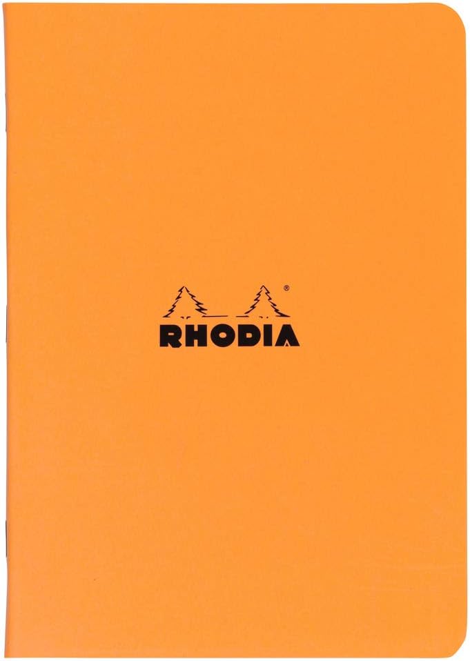 Rhodiah Rhodia 119164C Orange Piqué Notebook A4 96p Squared 5mm