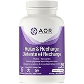 AOR Relax & Recharge 400mg 90 Caps 90-Day Supply - Rhodiola Rosea & Ashwagandha Extract, Herbal Supplement - Designed for Enh