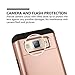 Galaxy J3 Case, CaseTop [Easy 2 Card Access] Sliding Back Door Card Holder Wallet Case - Hybrid TPU PC Cover - For Samsung Galaxy J3 / Express Prime / Amp Prime, Rose Gold