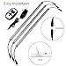 Hard LED Grow Light Strip with Full Spectrum LEDs, 36W IP65 Waterproof Dimmable LED Plant Grow Light Bar for Germination, Growth and Flowering, with 12V/3A Power Supply, Set of 3, All in Kit