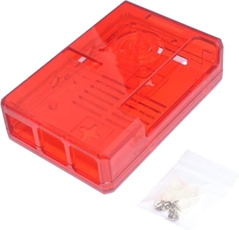 Milageto Caja Protectora para Raspberry Pi 2B 3B 3B +, Fácil De Instalar - Rojo
