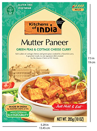 Kitchens of India Ready to Eat Mutter Paneer, Green Peas and Cottage Cheese Curry, 10-Ounces (Pack of 6) - Thumbnail 4