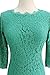 Berydress 3/4 Sleeve Full Zip Back Short Lace Cocktail Dress (4, Green)