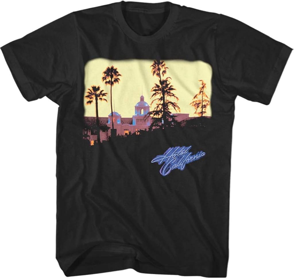 Eagles 'Hotel California' (Schwarz) TShirt Amazon.de Bekleidung