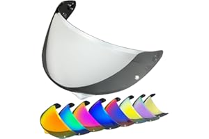 YMTSGEQ HJ-34P Helmet Visor Replacement for HJC C10.Motorcycle Helmet Shield UV Protection Compatible with HJC C10 (Silver)