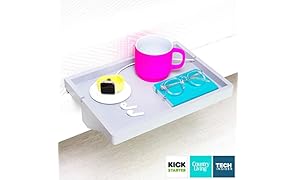 BedShelfie The Original Bedside Shelf - 9 Colors / 2 Sizes - AS SEEN ON Business Insider (Regular, Bamboo in Light Grey)