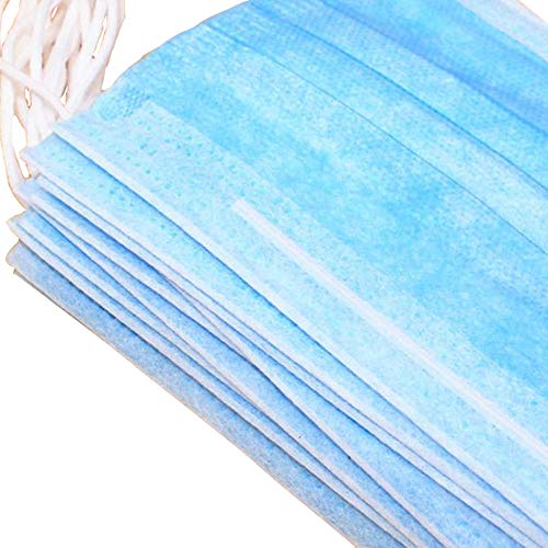 50pcs Surgical Disposable Face Mask,Three Layer Face Dust Earloop, Medical Mouth Flu Mask, Blocking Dust Air Pollution Flu Protection, Breathable and Comfortable, Daily Cold Protectio (Sky Blue) - Thumbnail 6