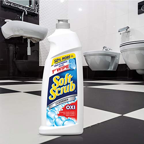 Soft Scrub Multi-Purpose Kitchen and Bathroom Cleanser with Oxi, 36 Ounce