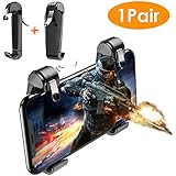 MEO Mobile Game Controller - Mobile Gaming Trigger with Sensitive Aim Shoot Game Triggers Compatible for iPhone/Android