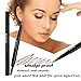 Long Lasting Sweat Proof Smudge Proof Eyebrow Pencil Waterproof Brow Liner Drawing Eye Brow with Brush Automatic Makeup Cosmetic Tool (Light Brown)