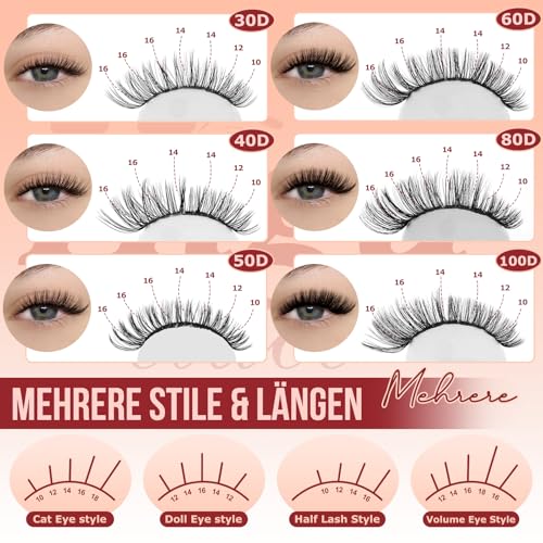 Higu clace 580 Pieces Eyelash Extensions 30-40-50-60-80-100D Curl Lash Extension Set Artificial Eyelashes for Eyelash Extension at Home DIY Eyelash Extensions for Beginners (10-18 mm)