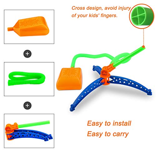 image for US Sense 4 Pack Kids Step-Powered Glider Stunt Plane Flyer Foam Planes