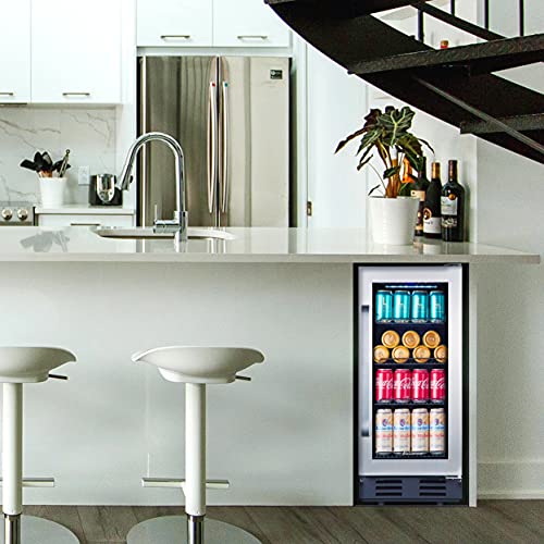 Mini Fridge Kalamera Beverage Cooler, 15 inch Refrigerator With