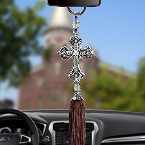 Metal And Crystal Diamond Car Rear View Mirror Car Pendant Hanging Car Styling Accessories Auto Decoration